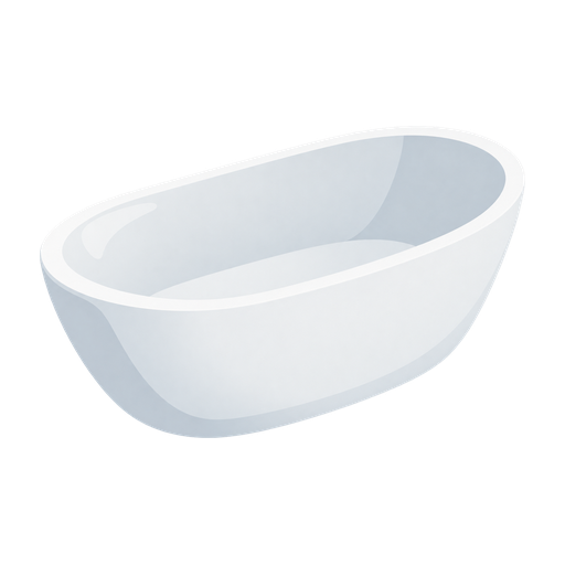 Acrylic bathtub, illustrative image