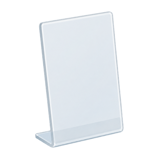 Acrylic sign holder, illustrative image