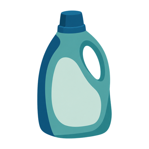 Detergent bottle, illustrative image