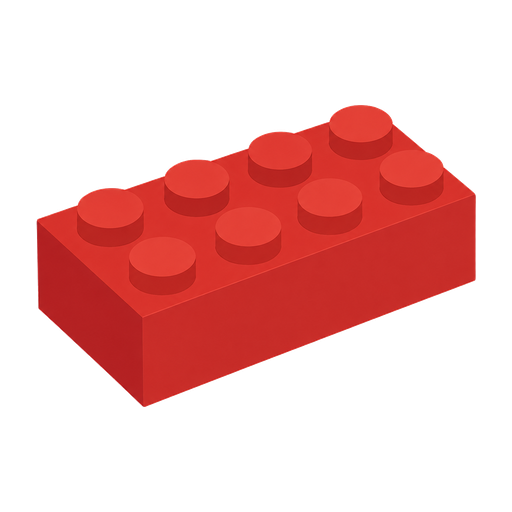Toy building brick, illustrative image